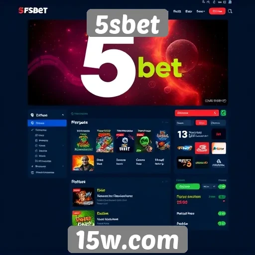 Avaliação da interface do usuário do site 5sbet